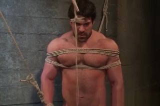 Fat Ass Brenn and Chad in extreme gay bondage part4 Web