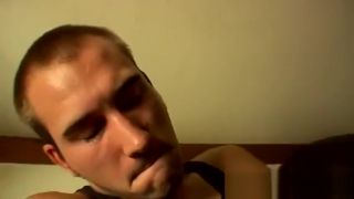 Stranger Gay twinks showering naked at home Cain's First Cock Suck! Plump