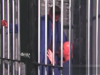 Nice Interracial gay sex in a prison cell UpForIt