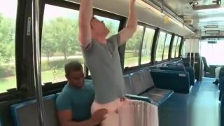 Outdoor Sex Horny whiteboy loving some black cock in the city bus Ngentot