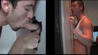 Hung Dude doesnt know he gets gay cock sucked part2 Latex