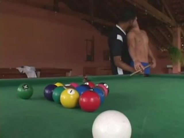 Interracial Sex pool table flip fuck AZGals - 1