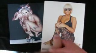 MixBase Lady Gaga gets 3 more Cumshots Pussysex
