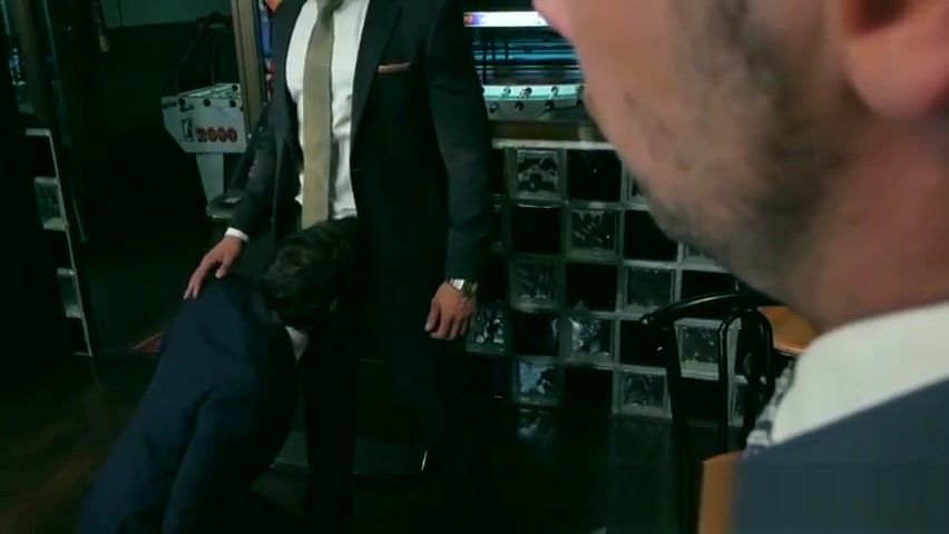 Husband Handsome men in classy suits spitroasting pretty bottom Gay Fuck