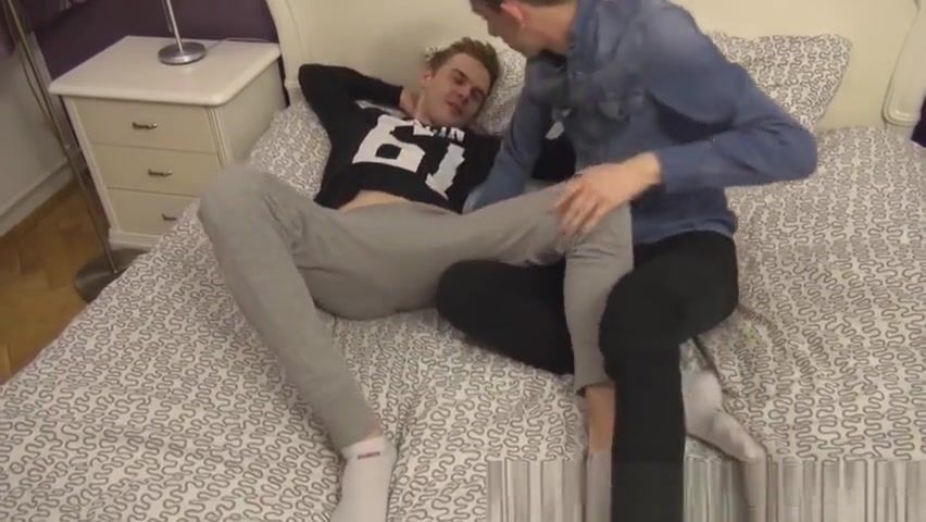 Gay Solo Twink chokes on toes and chokes on dick right before fucking 18Asianz - 1