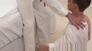Slutty Mormon teen raw riding Footjob slave