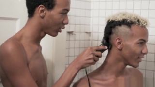 Ass Fetish 2 latino twins twinks jerking-off in the bathroom CameraBoys