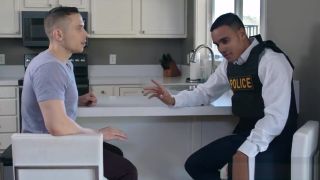Free Amateur Latino gay cop makes his snitch suck & fuck...
