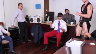 Eros Facialized stud sucks dick in the workplace Reverse Cowgirl