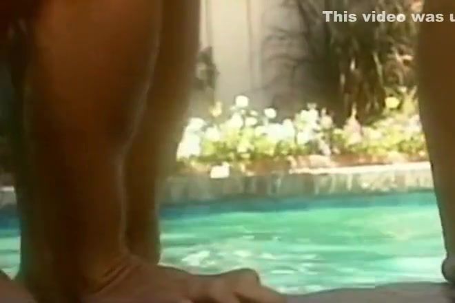 Euro Porn great fuck by the pool from a huge cock Naked - 1