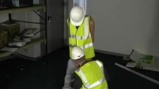 Naked Old Worker Sucks Worker Toying