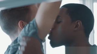 Oiled Black gay stud with perfect ass fucks his lover passionately Gay Solo