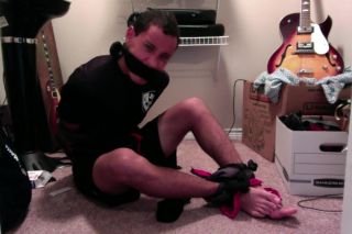 Groping Barefoot Teen Boy Tied Up And Gagged In Closet!!! Amature Allure