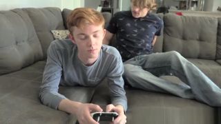 Gay Bukkakeboy Young ginger Andrew Lee riding bare cock...