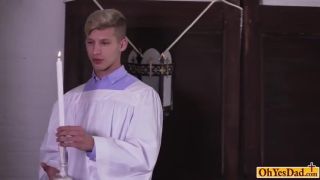 SnBabes Virgin twink pounded mercilessly by mature priest anal Big Black Dick