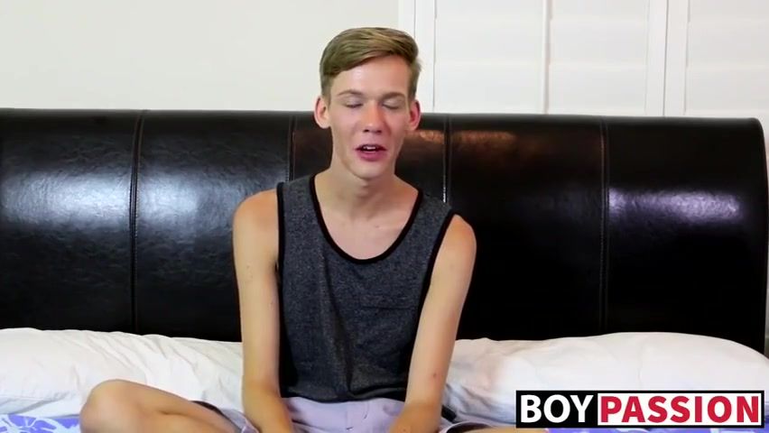 Extreme Skinny Teen Wanks His Long Cock Until He Explodes His Sex Cream Asslicking