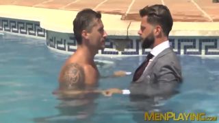 Piss Hot Hunk Jay Roberts Fucked Bareback By His Sexy Suit Man Sandy