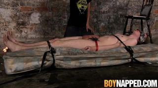 Czech Restrained Sub Chad Chambers Wax Tormented And Dick Stroked Bunduda