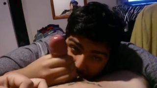 Indian Me Sucking A Giant Fat Weenie And Making Him Cum In My Face Hole :p Love Bc Bath